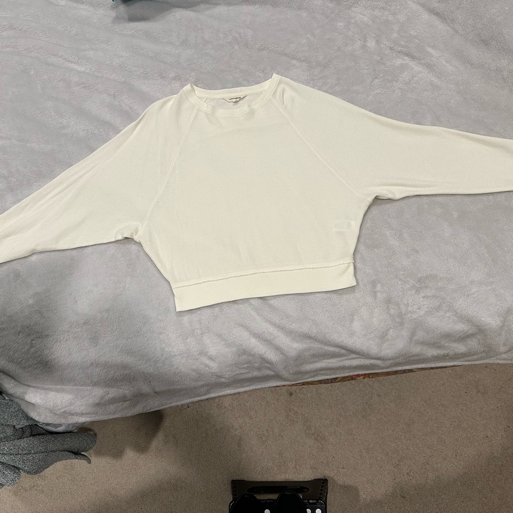 Lucky Brand ivory t shirt- ivory size medium